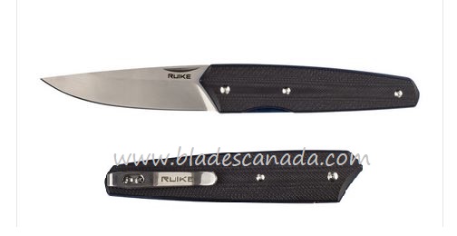 Ruike P848-B Sleek EDC Folding Knife, 14C28N Sandvik, G10/Titanium - Click Image to Close