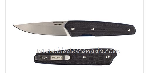 Ruike P848-B Sleek EDC Folding Knife, 14C28N Sandvik, G10/Titanium, P848-B