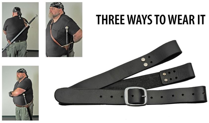 Multi-Carry Sword Belt - Black