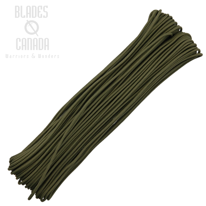 325 Paracord, 3-Strand 100Ft. - Olive Drab