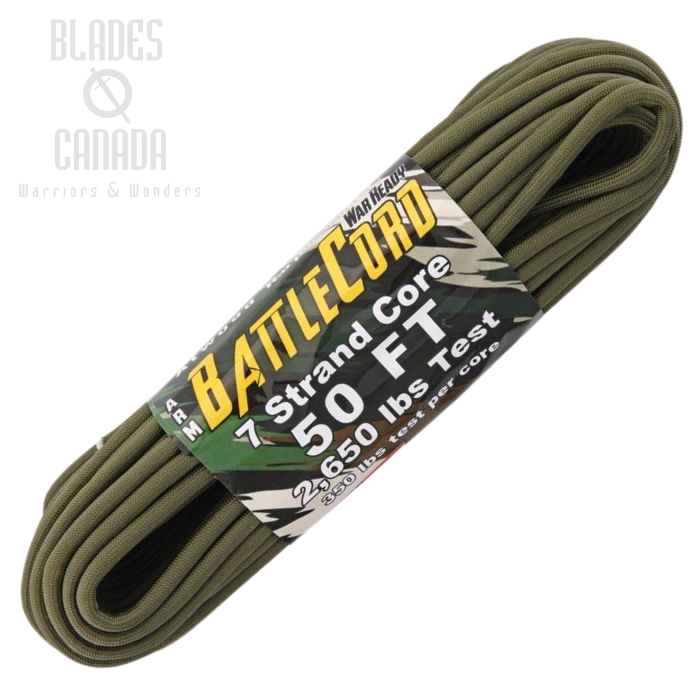 ARM BattleCord 2650 lb, 50 Ft. - OD Green, RG1124