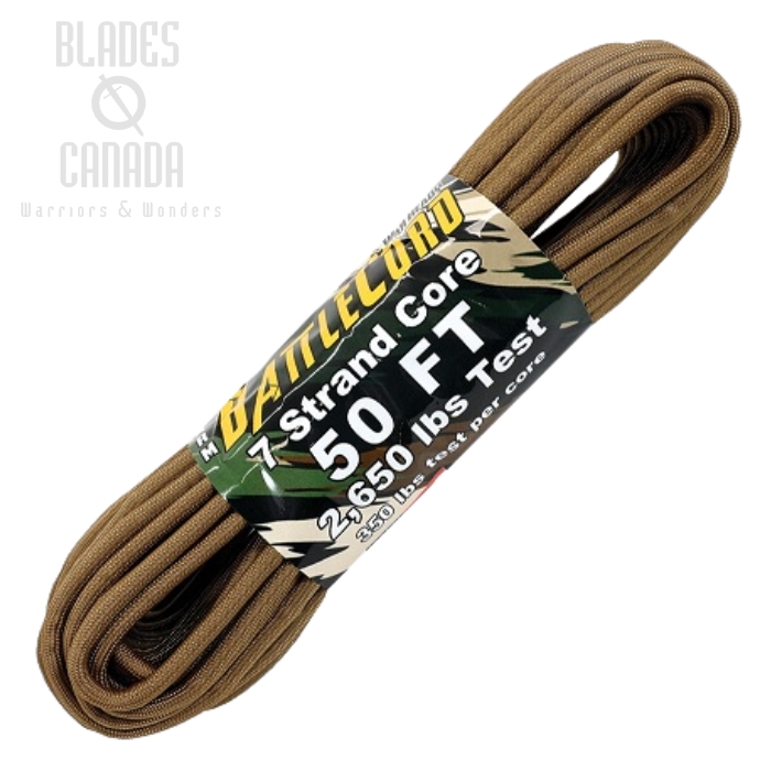 ARM BattleCord 2650 lb, 50 Ft. - Coyote Brown, RG1210