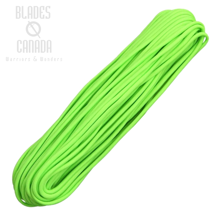 550 Paracord, 100Ft. - Neon Green