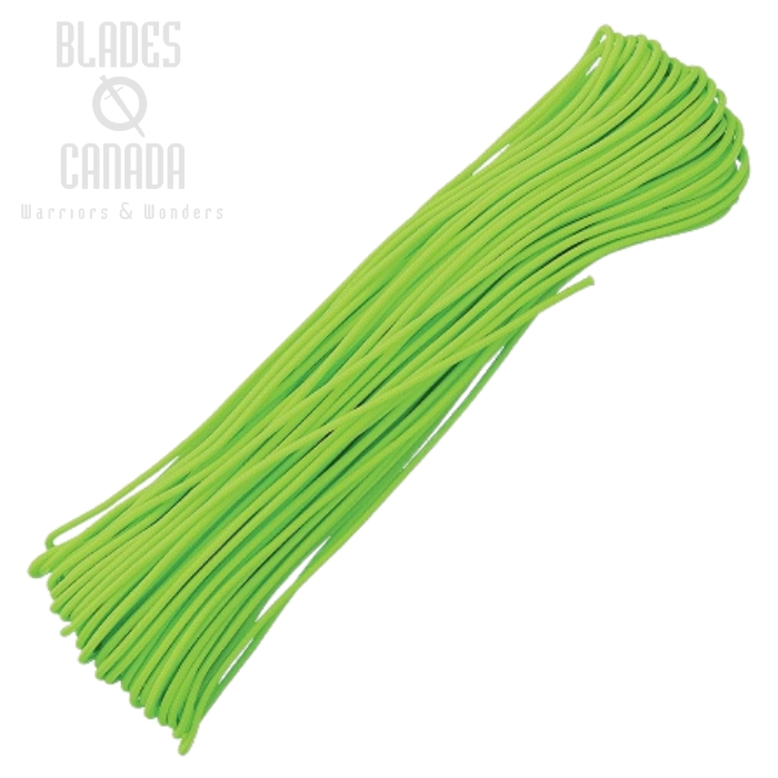 Tactical 3/32 Paracord 4-Strand, 100Ft. - Neon Green, RG1159