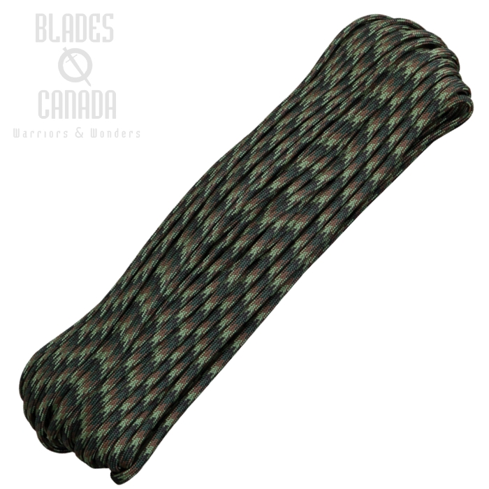 550 Paracord, 100Ft. - Woodland Camo