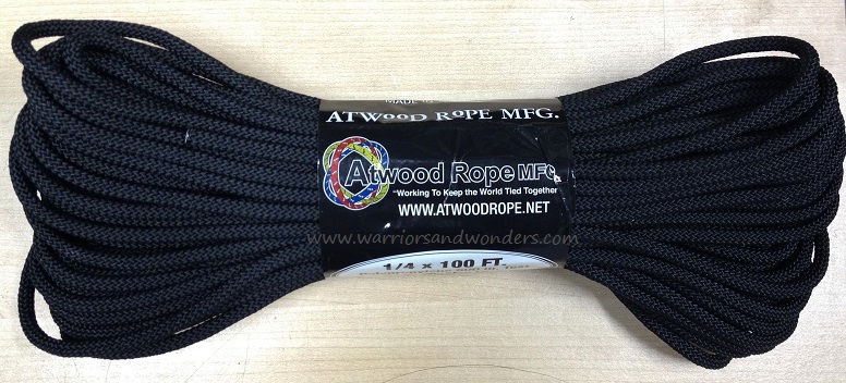 Utility Rope 1/4", 100Ft. - Black