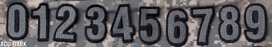 Mil-Spec Monkey Patch - Tac Numbers - ACU-Dark