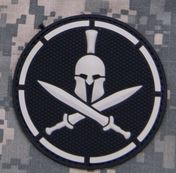 Mil-Spec Monkey Patch - Spartan Helmet PVC