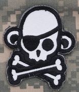 Mil-Spec Monkey Patch - Skullmonkey Pirate - Click Image to Close