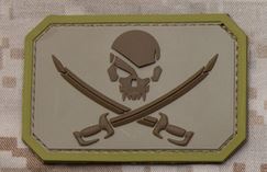 Mil-Spec Monkey Patch - Pirate Skull PVC - Click Image to Close