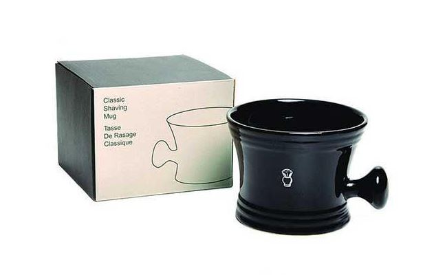 PureBadger Apothecary Porcelain Shaving Mug - Black - Click Image to Close