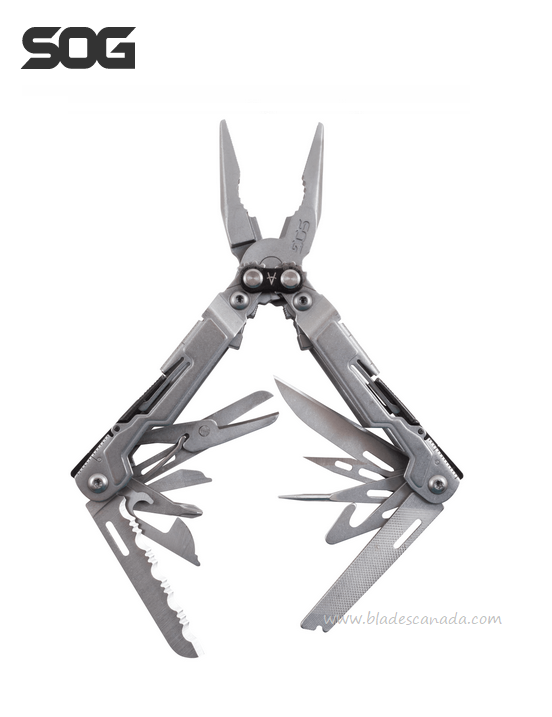 SOG Power Pint Multi-Tool, Stainless Stonewash, PP1001 - Click Image to Close