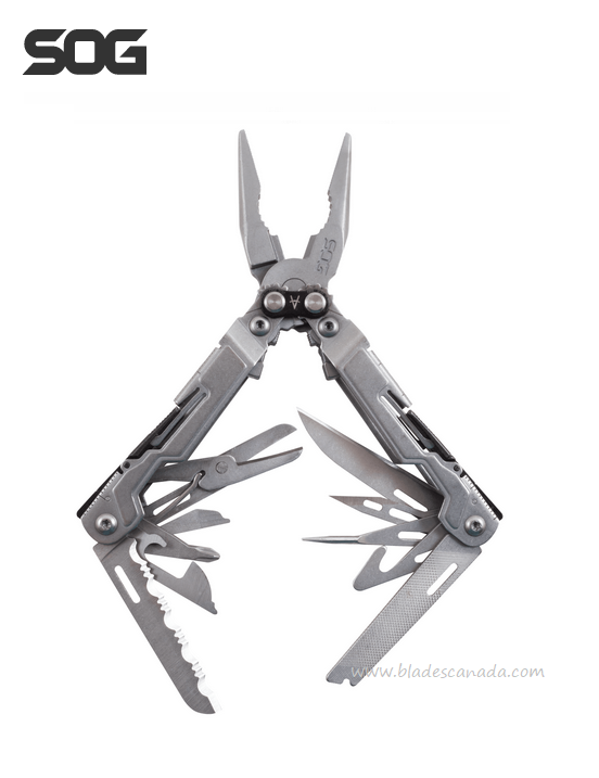 SOG Power Pint Multi-Tool, Stainless Stonewash, PP1001