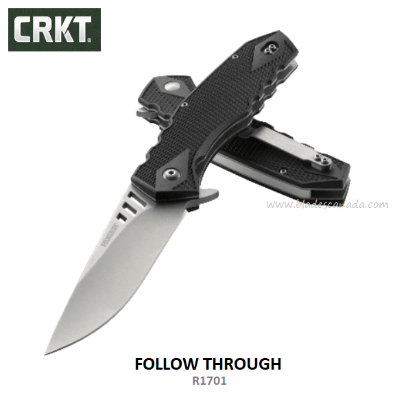 Ruger Follow Through Flipper Folding Knife, GFN Black, R1701
