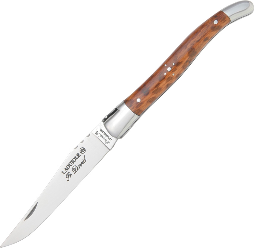 Robert David Laguiole Folder with Bolster 090612- Snakewood