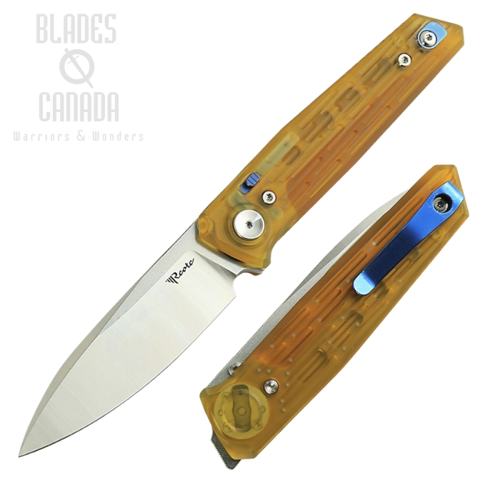 Reate PL-6 Folding Knife, Nitro-V Satin, Ultem Handle, REA186