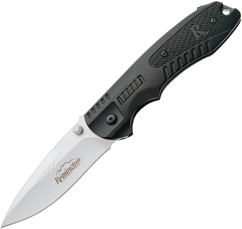 Remington Sportsman R51 Folding Knife, Assisted Opening, Aluminum Black, REM11601