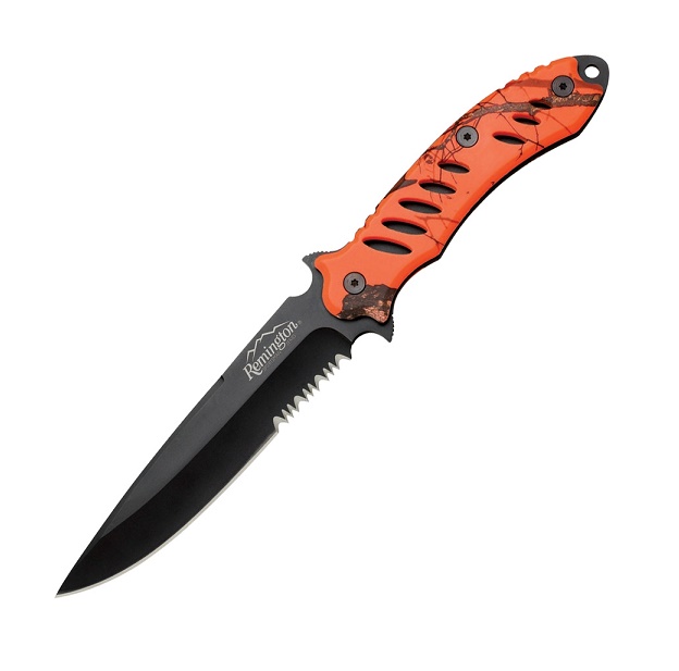 Remington FAST Fixed Blade Knife, Mossy Oak Blaze Orange, R19761