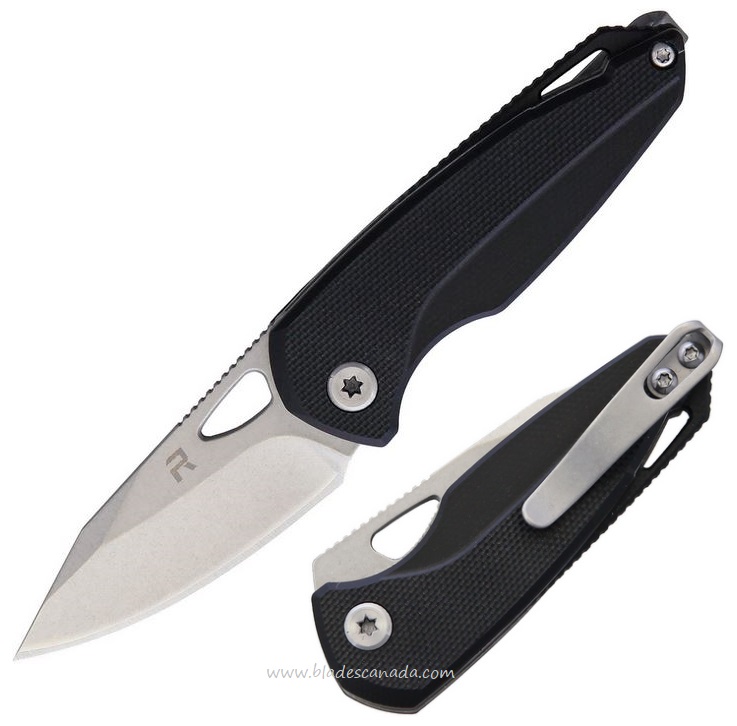 Revo Vipera Folding Knife, G10 Black, REV005BLK