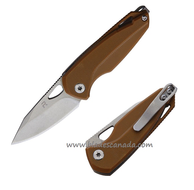 Revo Vipera Folding Knife, G10 Brown, REV005BRN