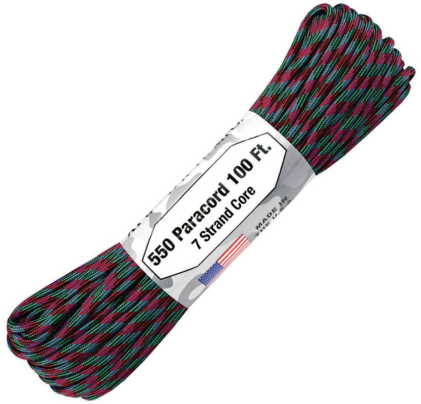 550 Paracord, 100Ft. - Colour Changing - Argon