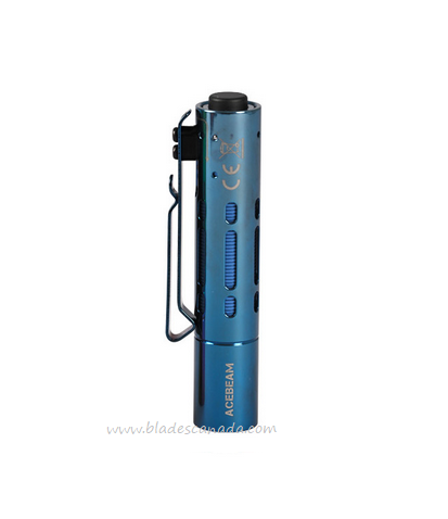 Acebeam Rider RX Flashlight, Stainless Steel Blue - 650 Lumens