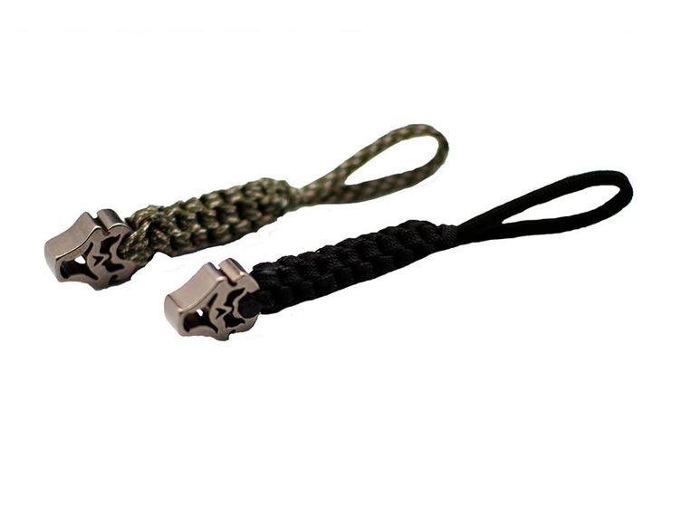 RovyVon Titanium Skull Bead Lanyard [Small] - Green