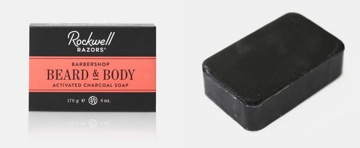 Rockwell Razors Beard & Body Activated Charcoal Soap
