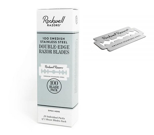 Rockwell Razors Double-Edge Razor Blades - 100 Pack