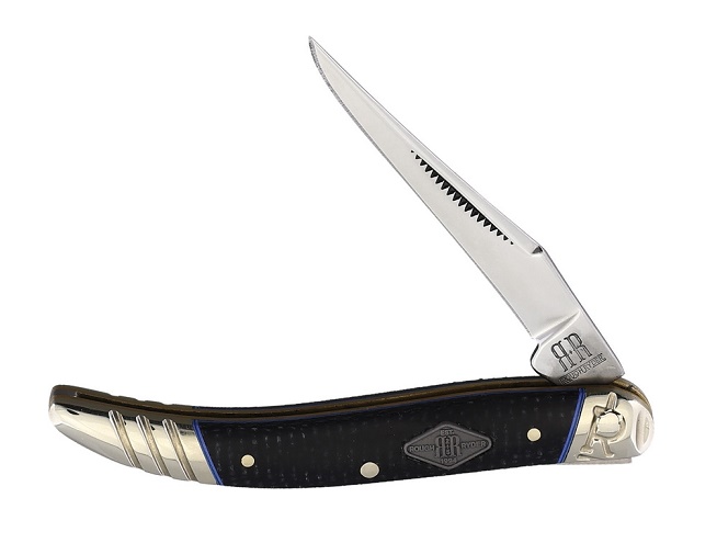 Rough Ryder Classic Carbon Toothpick Folding Knife, Micarta Black, RR2208