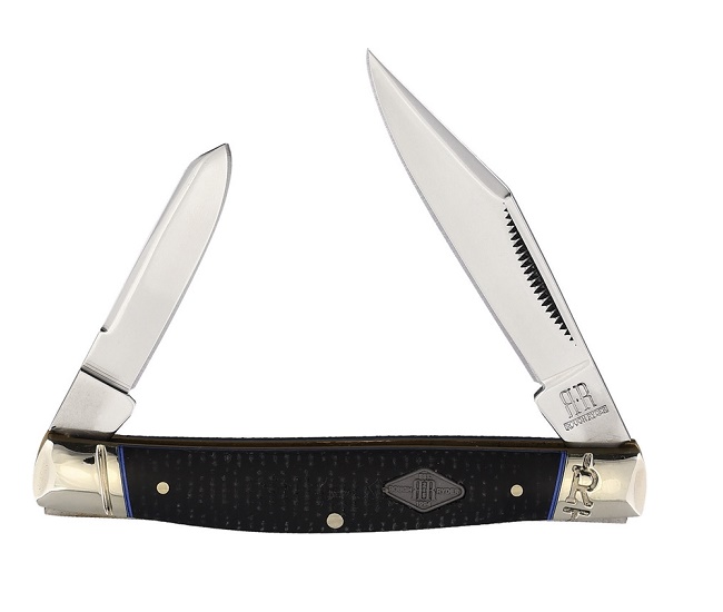 Rough Ryder Classic Carbon Whittler Folding Knife, Micarta Black, RR2211