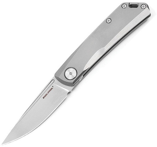 Real Steel Luna Titan Slipjoint Folding Knife, N690, Titanium, 7001 - Click Image to Close