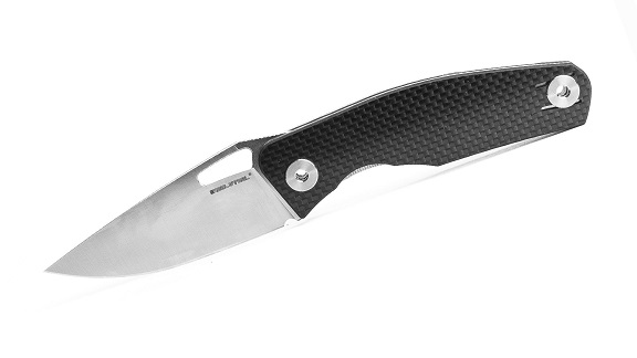 Real Steel Terra Folding Knife, 14C28N Satin, Carbon Fiber, 7454