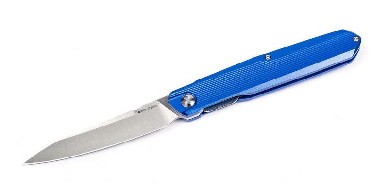 Real Steel G5 Metamorph Mk.II Folding Knife, 14C28N Sandvik, Aluminum Intense Blue, 7838 - Click Image to Close