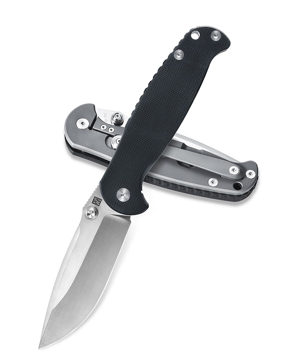 Real Steel S6 Framelock Folding Knife, Satin VG10, G10/Titanium, 9431 - Click Image to Close