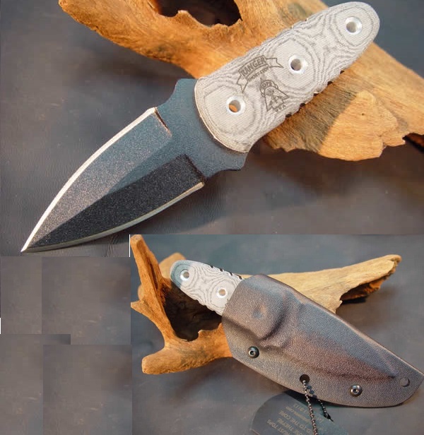 TOPS Ranger Short Stop Fixed Blade Knife, 1095 Carbon, Micarta, Kydex Sheath, RSS01