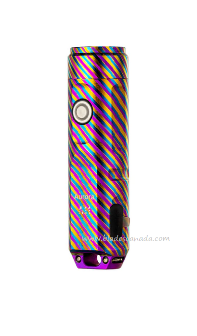 RovyVon Aurora A11 Rainbow Keychain Flashlight, Titanium - 650 Lumens