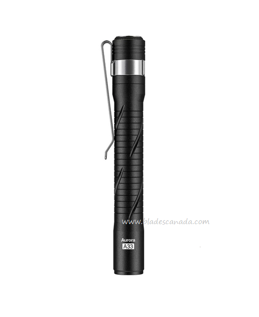 RovyVon Aurora A33 Black Rechargeable Pen Light, Aluminum - 200 Lumens