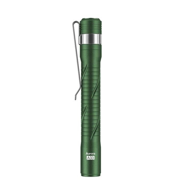 RovyVon Aurora A33 Green Rechargeable Pen Light, Aluminum - 200 Lumens