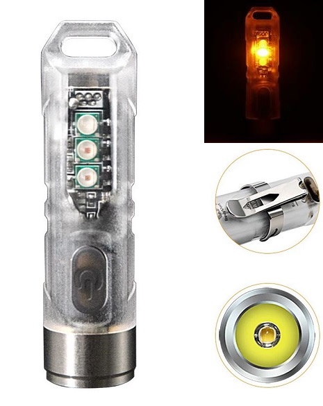 RovyVon Aurora A8Y Multifunction Flashlight NW Amber- 350 Lumens - Click Image to Close