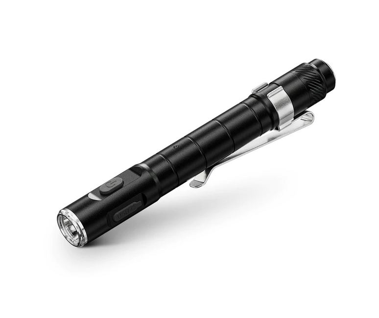 RovyVon Hybrid H3 Urban EDC Black Flashlight, Aluminum - 400 Lumens