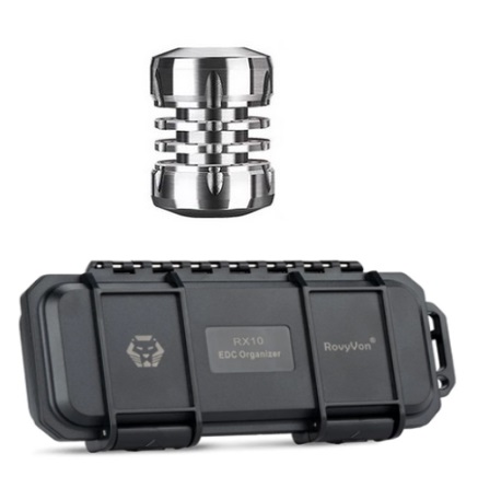 RovyVon Ti Walker EDC Titanium Bead with Chain and Storage Box