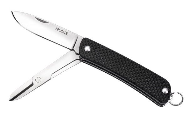 Ruike S22 Keychain Folding Knife/Tool, 12C27 Sandvik, G10 Black, S22