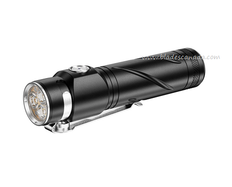 Rovyvon S3 Pro Triple LED Flashlight, Aluminum Black, 2800 Lumens