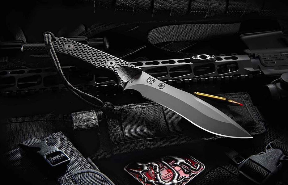 Spartan Blades Ronin Shinto Fixed Blade Knife, S45VN Black, MOLLE Sheath - Click Image to Close