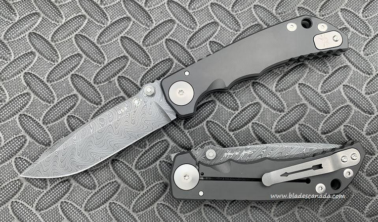 Spartan Blades Harsey Special Edition Folding Knife, Damascus, Titanium Black