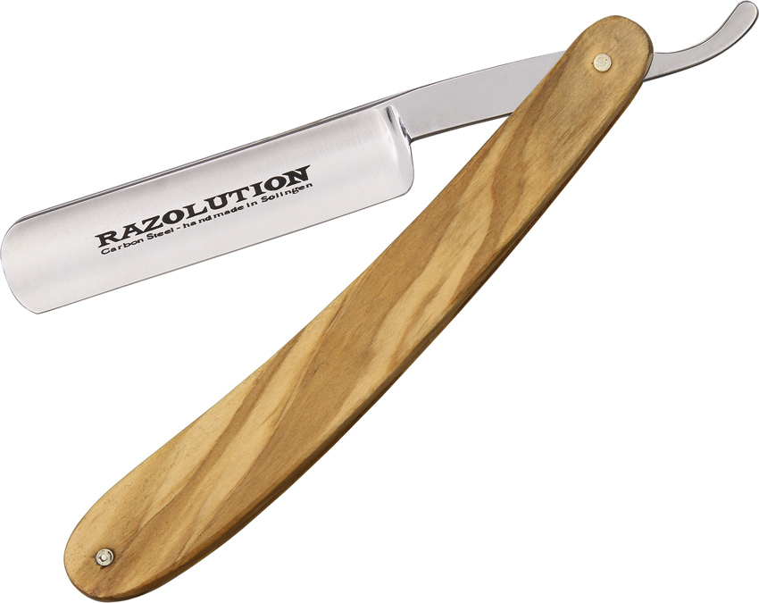 Razolution 88150 Straight Razor - Olive Wood