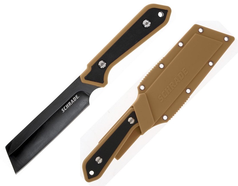 Schrade Frontier Fixed Blade w/ Tan Polymer Sheath