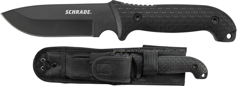 Schrade F51 Frontier 1095 Carbon Fixed Blade TPE