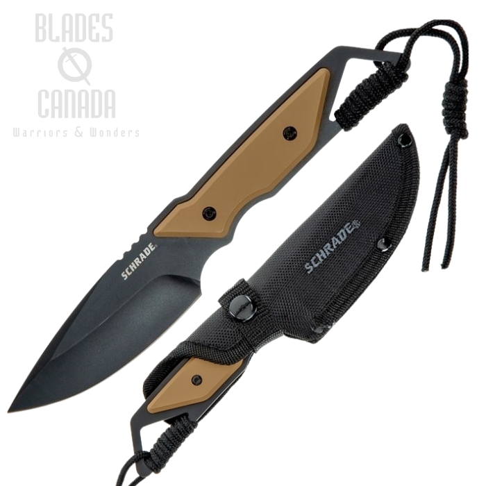 Schrade Knives Frontier Fixed Blade, Nylon Sheath, SCH1121086